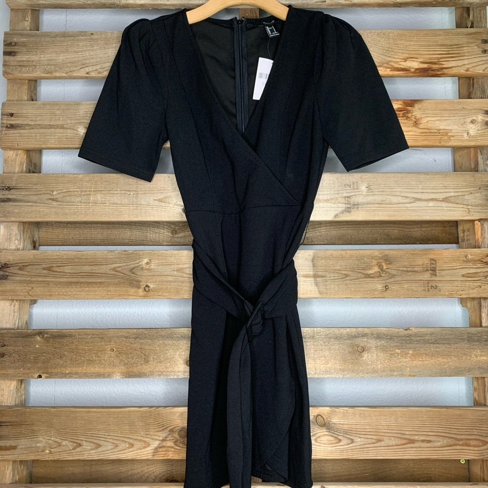 Forever 21 Belted Mock Wrap Dress